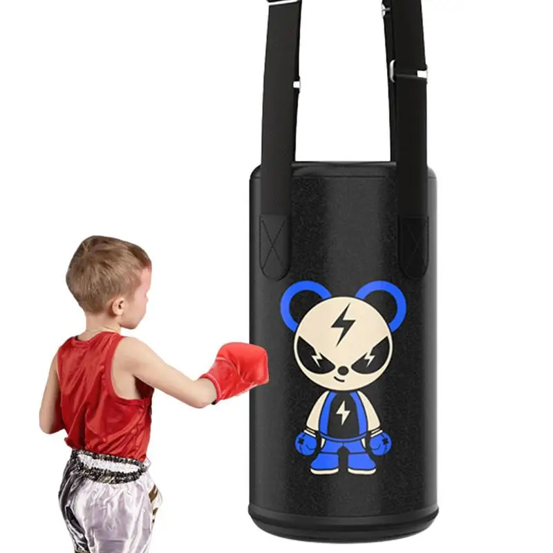 

Детский Боксерский Тренировочный мешок, прочный мешок с песком для детей, скоростной мешок для бокса с регулируемой высотой и подвесными ремешками для