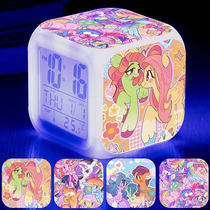 My Little Pony Fluttershy Twilight Sparkle студенческое общежитие светящийся будильник украшение