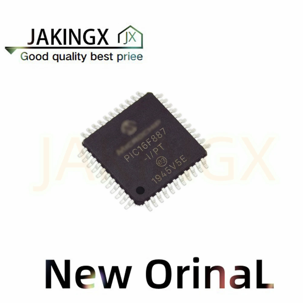 

5Pcs New Original PIC16F887-I/PT PIC16F887 MCU 8BIT 14KB FLASH 44TQFP