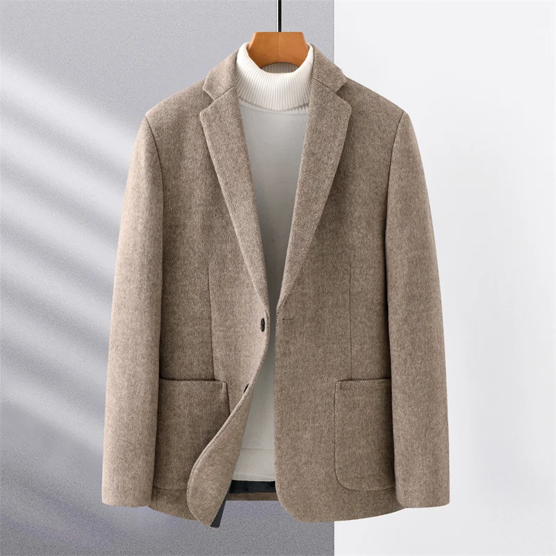 Top Grade Autumn and Winter Men for Blazers 2022 New Men Business Casual Fashion Single Breasted Wool Designer Blazer Jackets