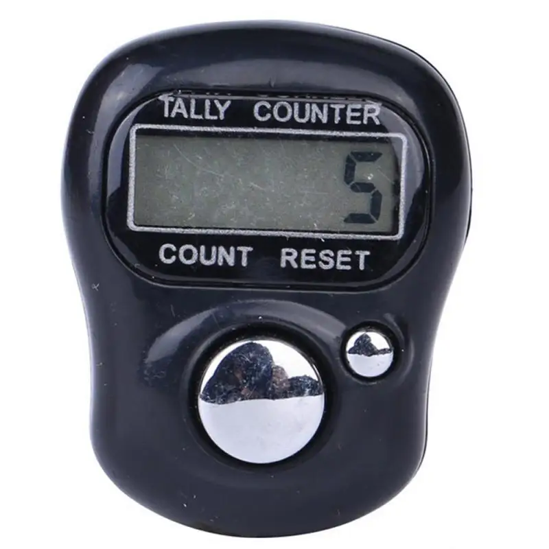 

Six Digit Electronic Counter Small Mini Counter LED Counter Finger Ring Counter Key Counter Jump Rope Counting Tool