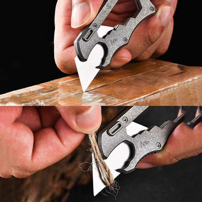 Многофункциональный нож из титанового сплава с лезвиями SK5 отвертка открывалка