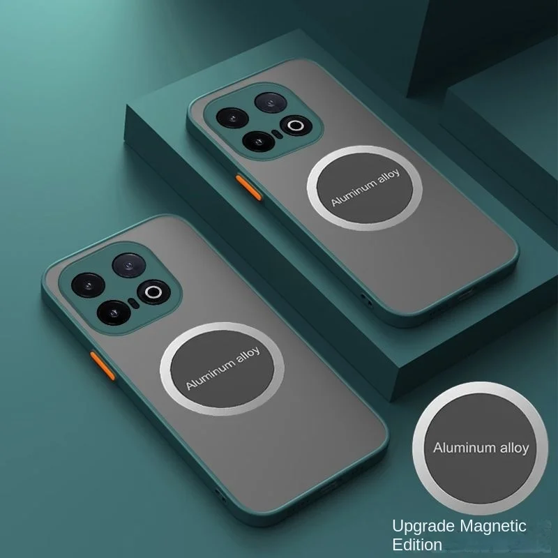 Чехол Fo Iqoo13 для магнитных чехлов Magsafe защита от падения камеры акрил и ТПУ матовый