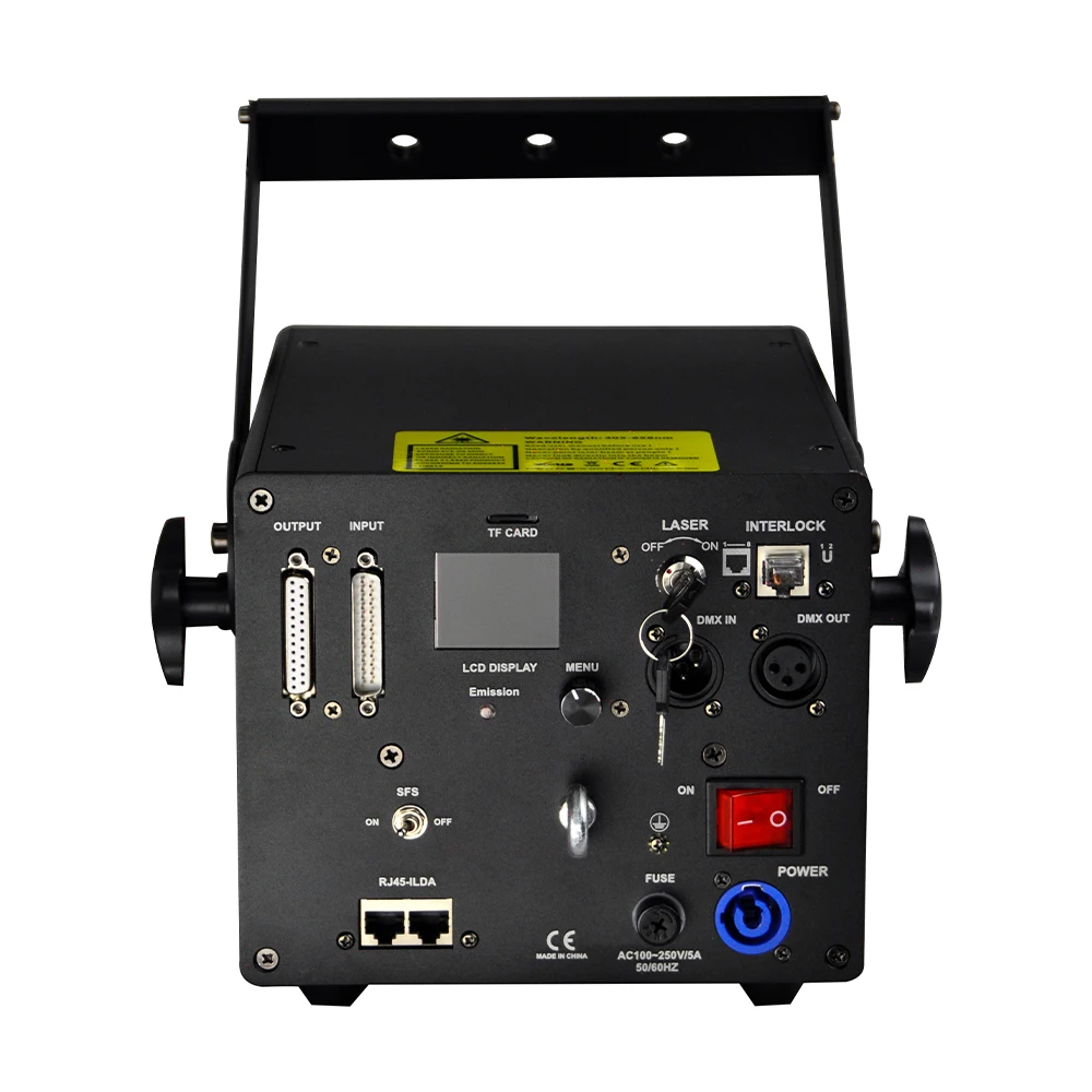 YUER NEW 8W RGB лазерный свет со сканером 40K DMX Control Голосовая активация Идеально