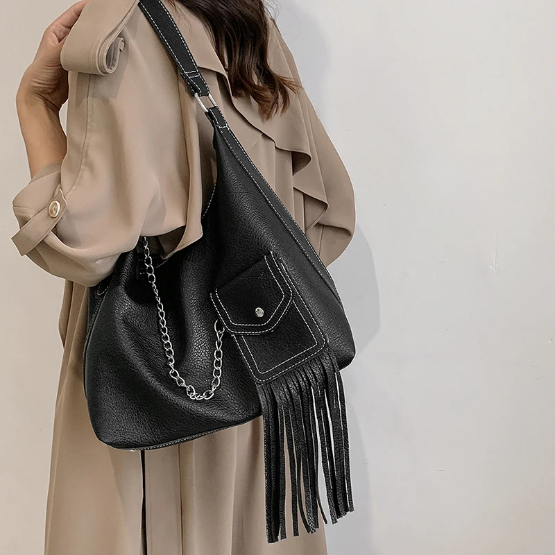 

2022 Fashion Panelled Women Bag Luxury Designer Female Soft Leather Handbags Large Capacity Shoulder Bags For Women Casual Totes