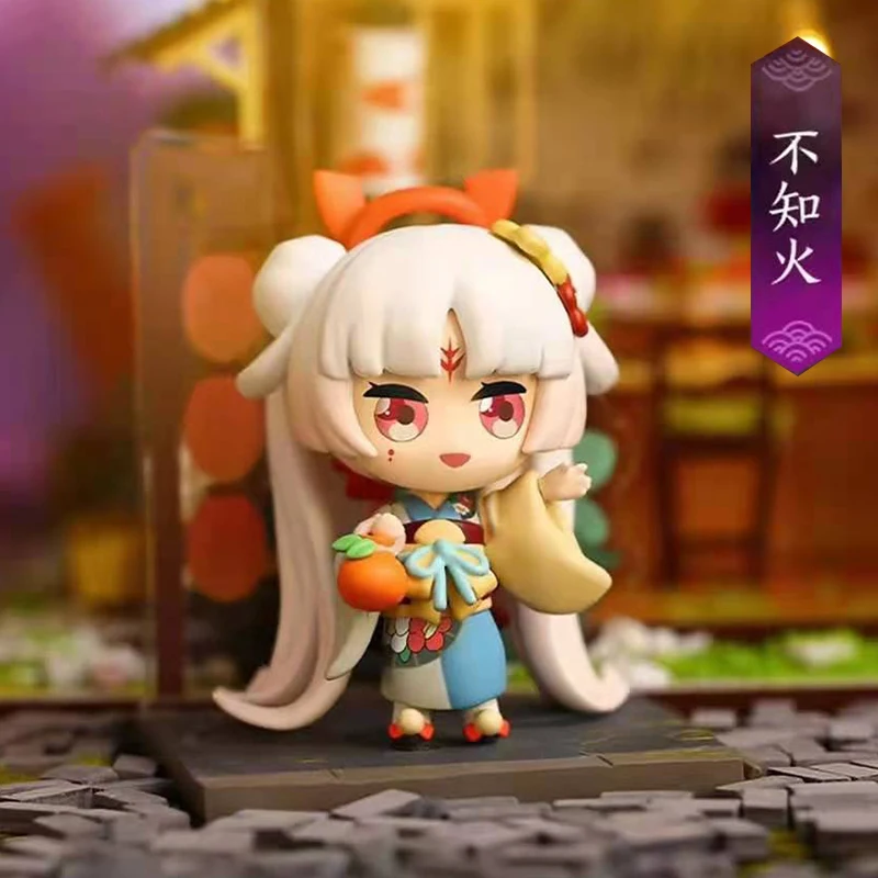 

Onmyoji Summer Fireworks Festival Garden Scene Egg Box Decisive Battle Ping An Jing Blind Box Toy Anime Figures Model Doll