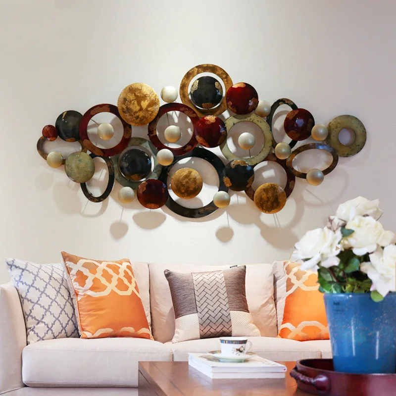 

European-style Solid Wall Decoration Wrought Iron Wall Decoration Living Room Wall Wall Hanging Wall Decoration