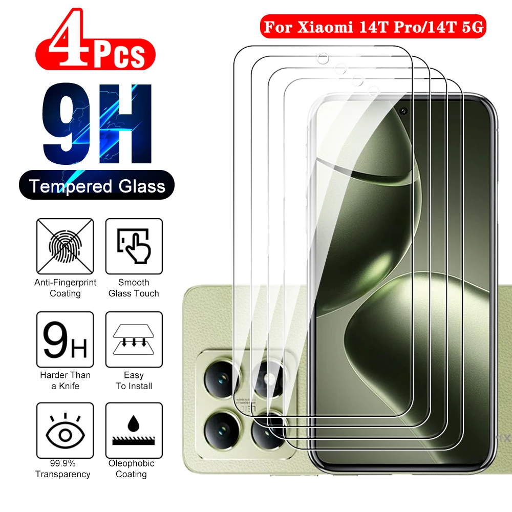 4 шт. Xiaomi14TPro защита для экрана Xiaomi 14T Pro 6 67 дюйма искусственное полное покрытие