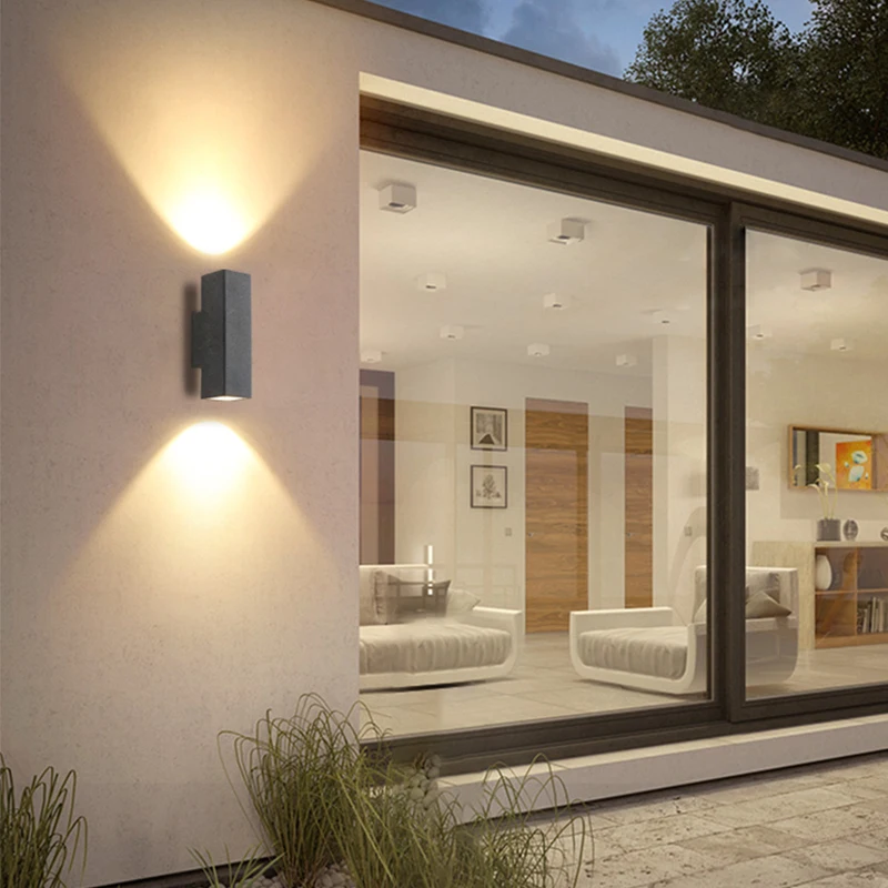 Диммируемый настенный светильник E27 уличное освещение с лампочками 10 Вт 14 24