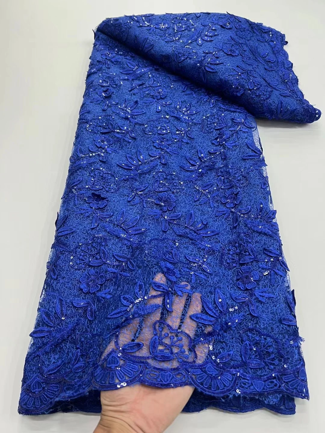 Африканский молочный шелковый шнур кружевная ткань Водорастворимая нигерийский