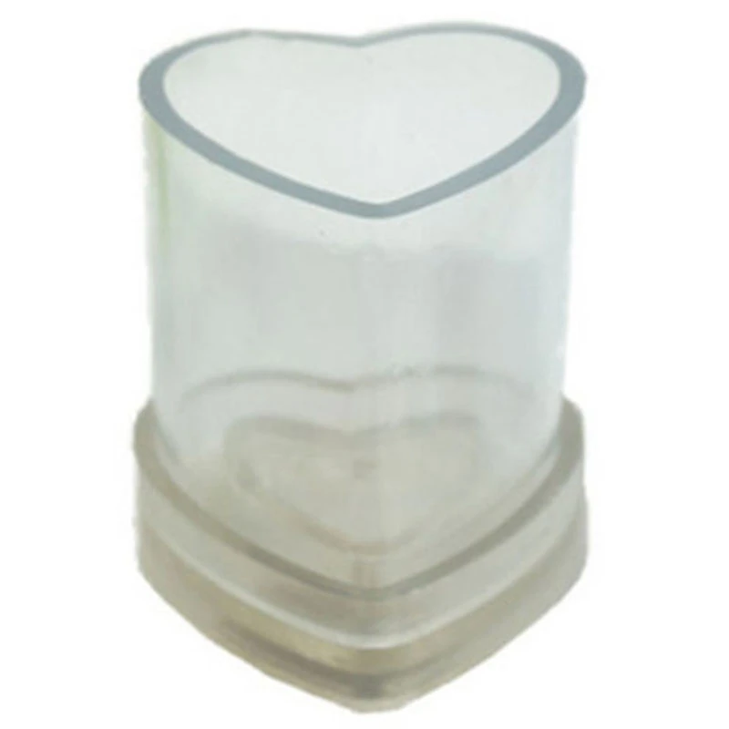 

2 Pieces Heart Candle Molds For Candle Making Scented Candles Dried Flower Candles Transparent Plastic Candle Mould