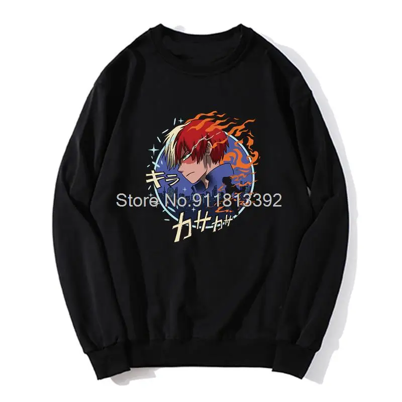 

Japanese Anime Mha Todoroki Hoodie Funny Fitness Outfit Hoodies Unisex Men Fleece Sweater Sweatshirt Streetwear Harajuku