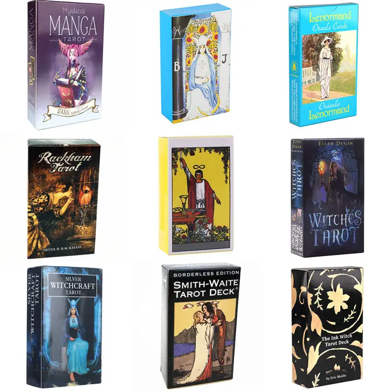 

Ведьмы, Карта Таро, судьба, гадания, игра, карта, Английский Цвет, игрушка для взрослых и детей с PDF руководством