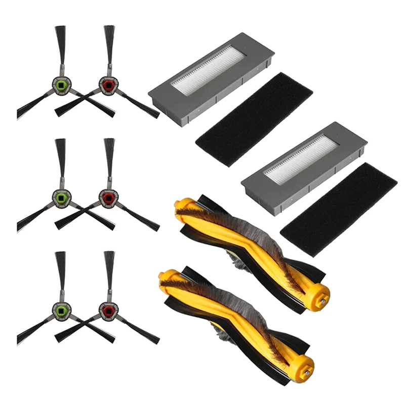 

HEPA Filter Main запасные Боковые Щетки Set Для Ecovacs Deebot 900 901 M87 M88 Запчасти для робота-пылесоса