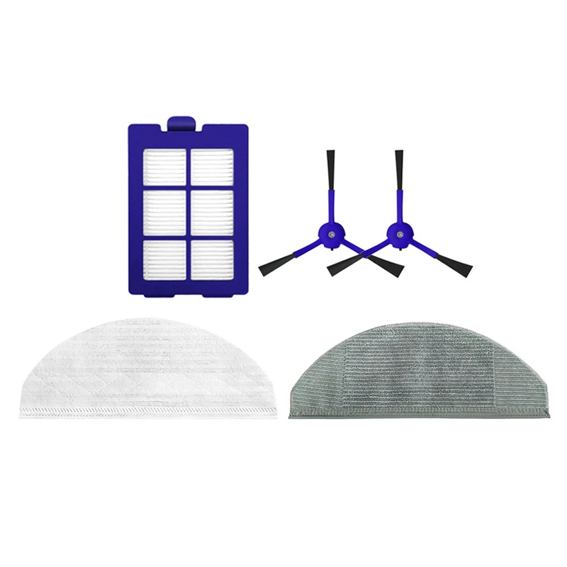 

HOT!5Pcs Replacement Parts For Eufy X8 Vacuum Cleaner Washable Side Brush Mop Cloth Filter Household Cleaning Accessories
