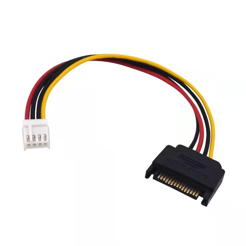 2 шт. 15-контактный разъем папа на 4-контактный дисковод FDD мама преобразователь