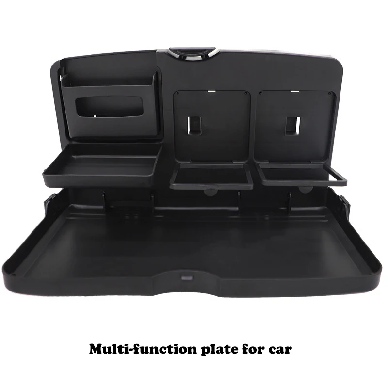 

Foldable Rear Seat Tray Universal Car Back Seat Dining Table Water Cup Holder Beverage Rack Organizer Multi-Functional Plate