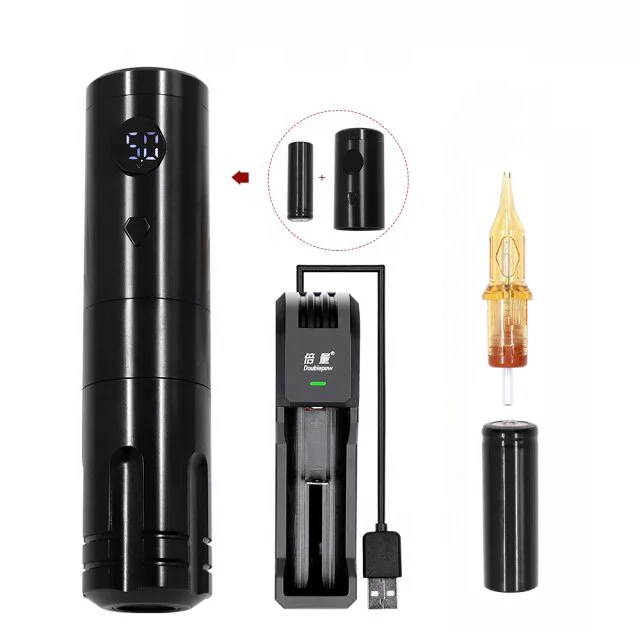 

Professional Wireless Tattoo Machine Pen Cordless Tattoo Permanent Makeup Pmu Machine