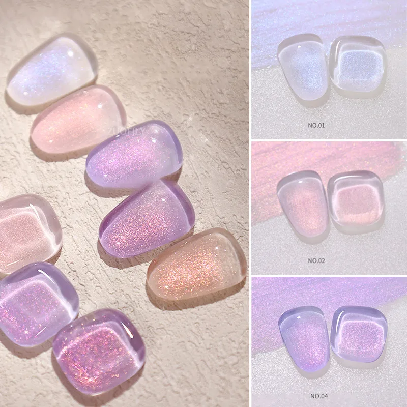 

15ml Aurora Highlight Series Gel Polish Diamond Glitter Gel Semi-permanent Holographic Soak Off UV Gel Varnish DIY Nail Art