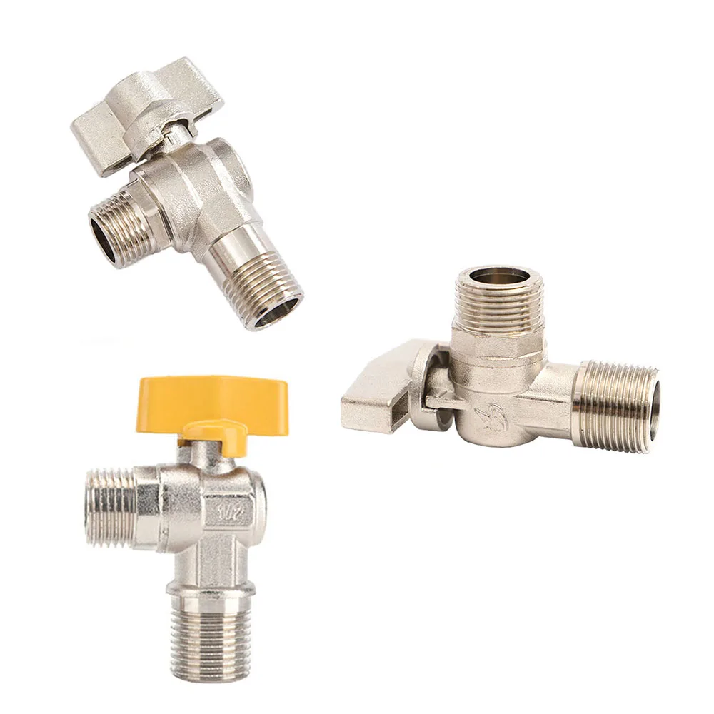 

Угловой клапан для природного газа, герметичный латунный угловой клапан, переключатель для плиты с природным газом, DN15 1/2 DN20 3/4 DN15 w, универсальная желтая ручка