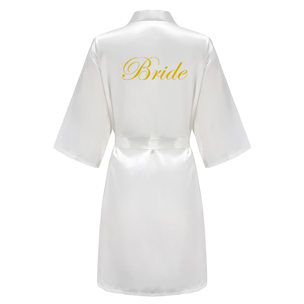 Wedding Bride Bridesmaid Robes Dressing Gown Sexy Women Bathrobe Night shirts Short Sleepwear Women Flower Kimono Plus Size
