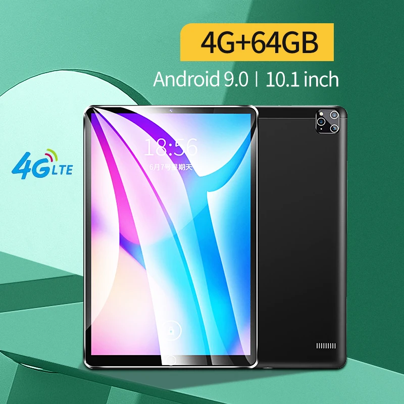 

[Hot Sale] 2023 Tablet PC 10.1 Inches Large Screen Tablet Dual SIM 4G Phone WIFI Tablet PC Andriod 9.0 4GB+64GB Android Tablet