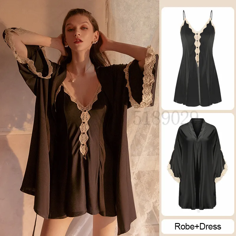 Халат-кимоно в дворцовом стиле пикантная свадебная одежда для невесты и подружки