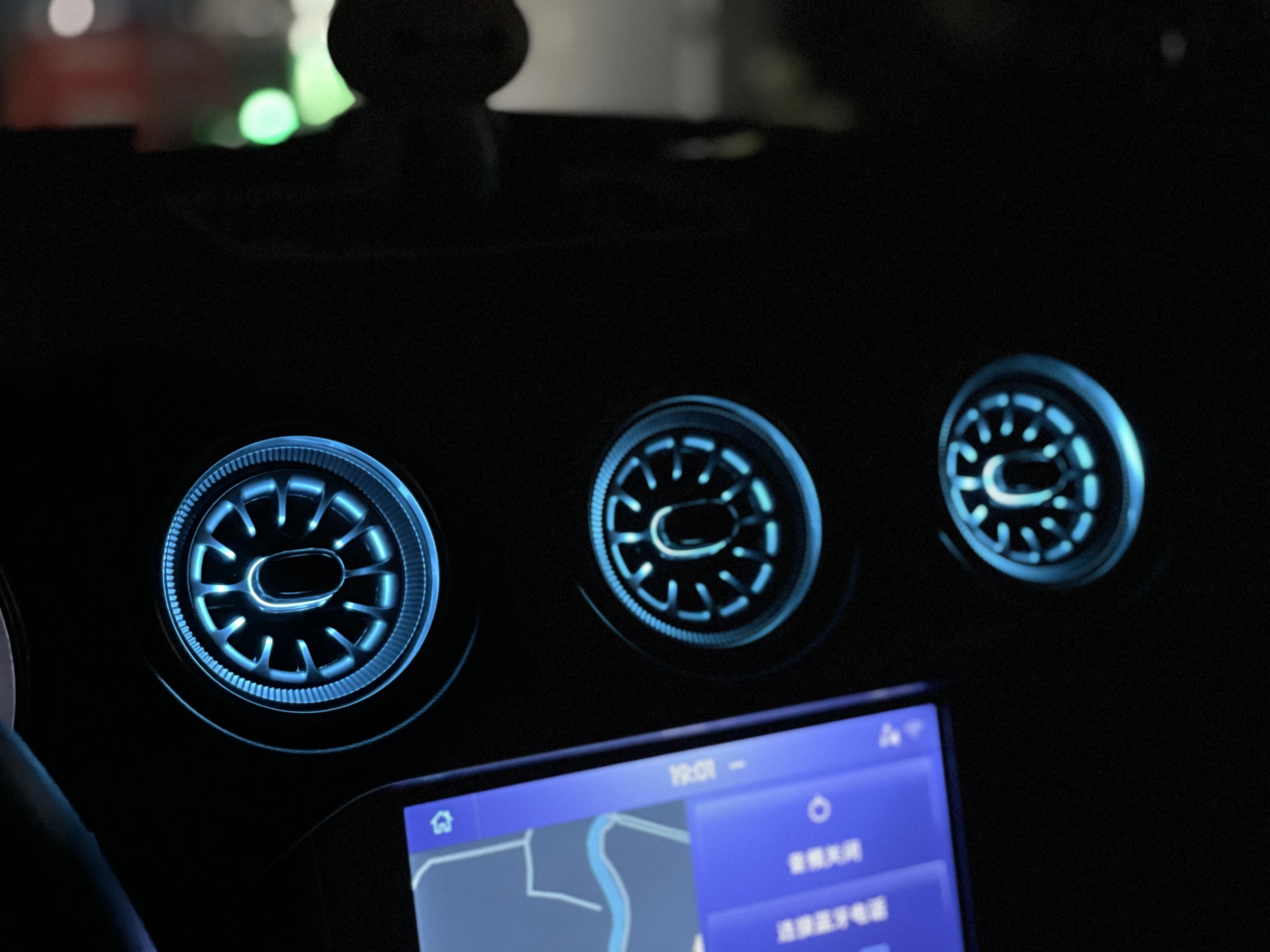 

64 COLORS modified atmosphere lamp Air Outlet 64 Color Interior Center console atmosphere lamp for 2015 to 2022 Mustang