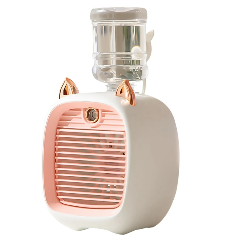 

1200Mah Mini Air Conditioner Portable Desktop Fan Humidifier Purifier 3 Speed 2 Mode Spray USB Table Fan Car Home