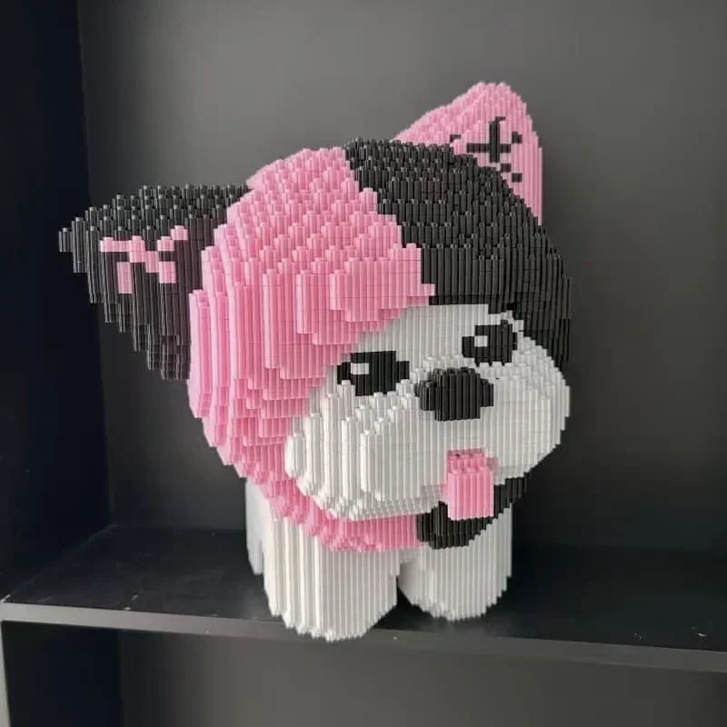 Милые животные колбаса щенок головоломка сборка строительный блок игрушка