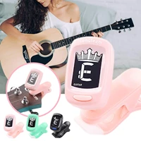 electronic tuner abs material clip on style with led digital display chromatic musical instruments guitar tuner accessories