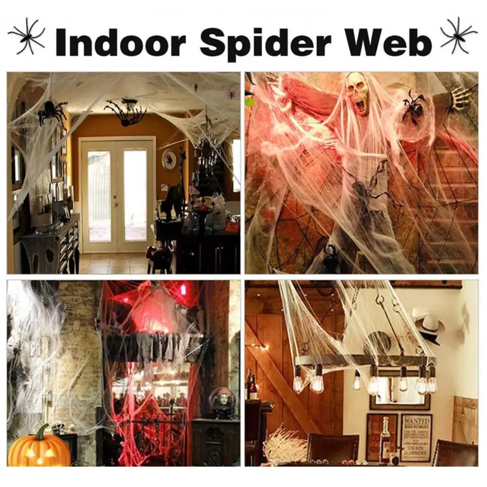 

Halloween Spider Web Halloween Spider Decoration Realistic Spider with Cobwebs Indoor/outdoor Halloween Decoration for Spooky