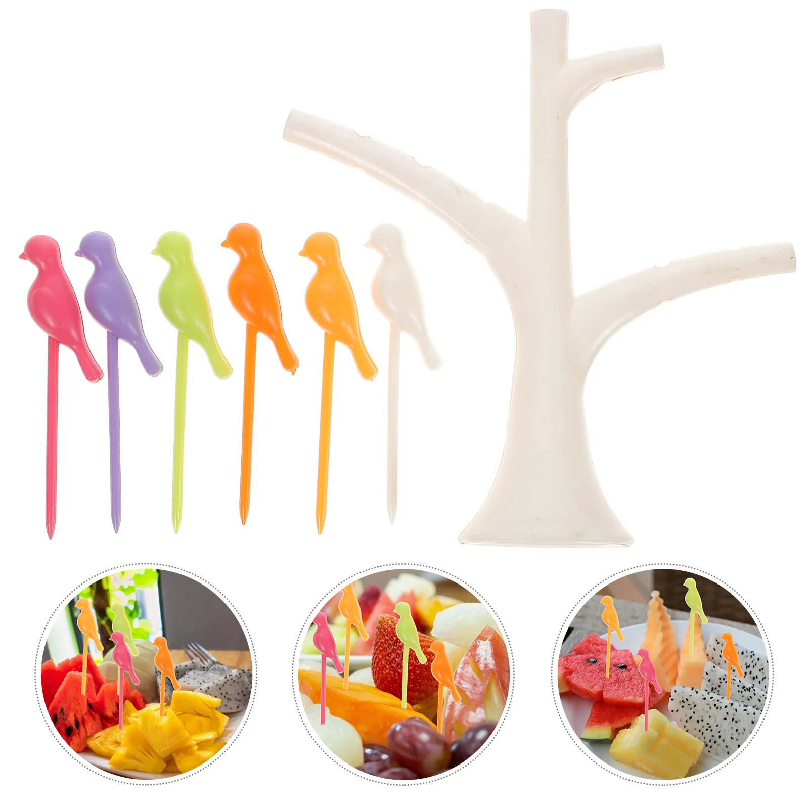 

Fruit Picks Sticks Cocktail Toothpicks Fork Cake Appetizers Dessert Pick Plastic Toothpick Outdoor Sandwich Martini Valentine S