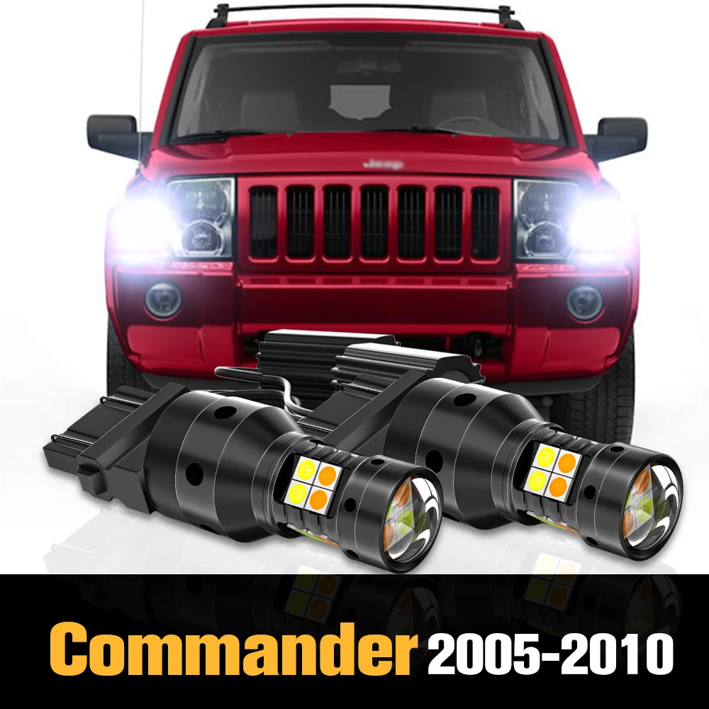 

2pcs Canbus LED Dual Mode Turn Signal+Parking Light Accessories For Jeep Commander XK XH 2005-2010 2006 2007 2008 2009