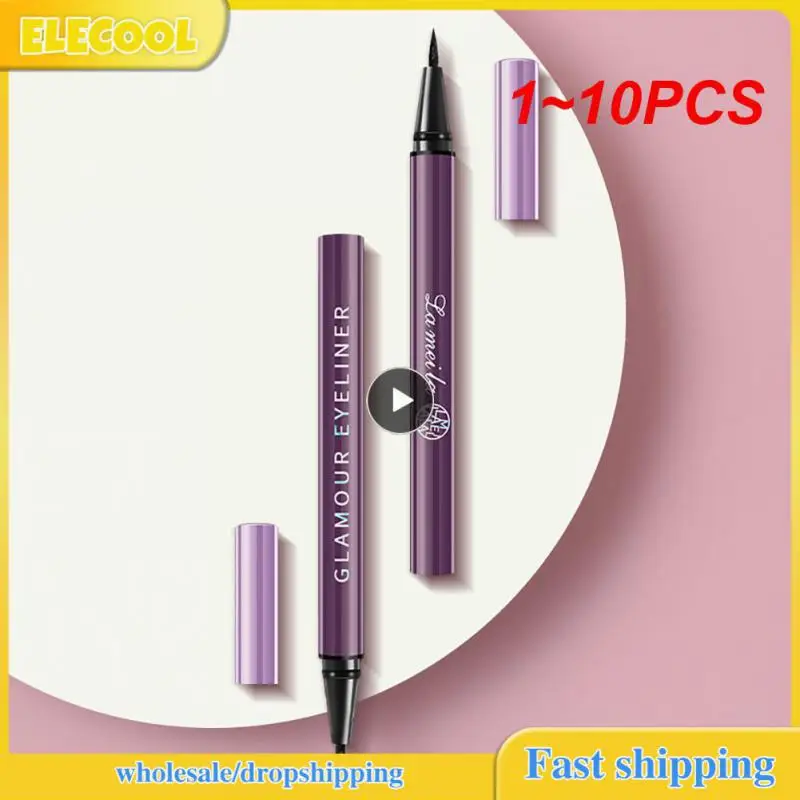 1~10PCS Black Liquid Eyeliner Pen Lasting  Waterproof Quick-dry Eye Liner Marker Makeup For Women Beauty Tool Cosmetics TSLM1