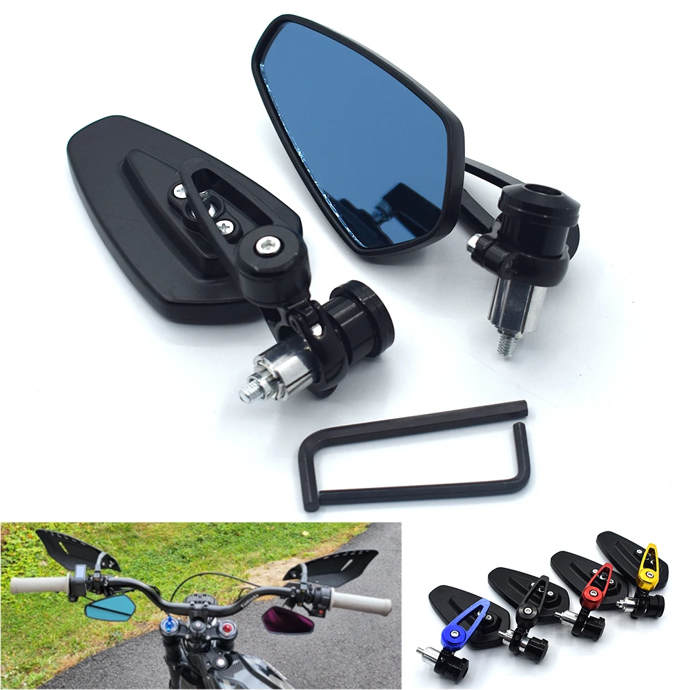 

Universal Motorcycle 7/8" 22mm Handlebar Aluminum Rear View Mirrors For YAMAHA YZF R1 R6 R6S YZF-R25 YZF-R3 YZF R125 YZF-R5