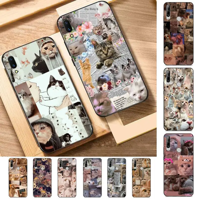 

Cat Memes Phone Case for Huawei Y 6 9 7 5 8s prime 2019 2018 enjoy 7 plus