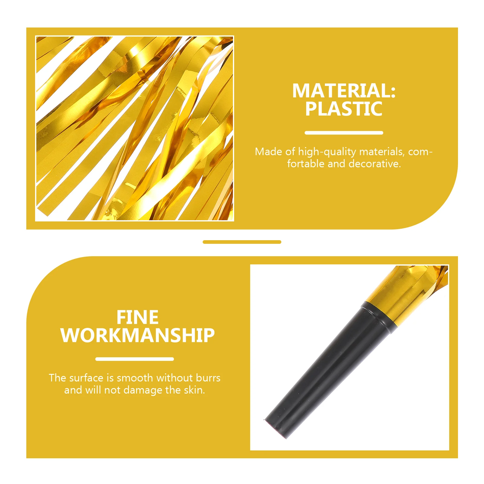 

Party Whistles Noisemakers Blower Noise Maker New Year Musical Christmas Toy Bulk Birthday Props Horn Fringed Photography