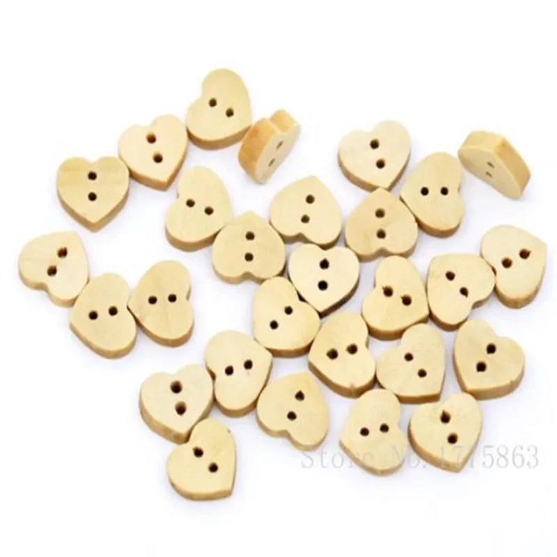

Pcs 13x11mm 2 Holes Heart Wooden Buttons, for Sewing, Scrapbooking, Embelishments, Crafts, 7NK46