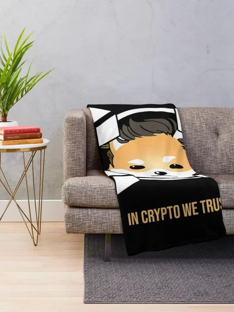 Одеяло Dogelon Mars In Crypto We Trust Elon Coin Future Millionaire Throw Blanket Thermals для путешествий термоодеяла