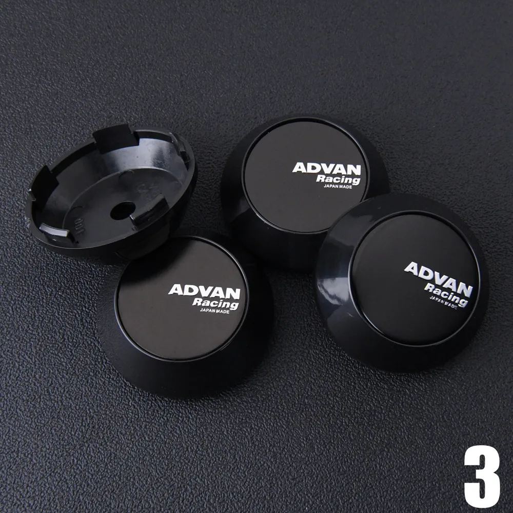 

4 шт., колпачки на обод JDM ADVAN, 60 мм