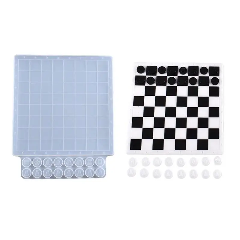 

Silicone Mold Chess Set Chess Set With Board Silicone Resin Mold Chess Sets Resin Silicone Mold Casting Full Size Chess Crystal