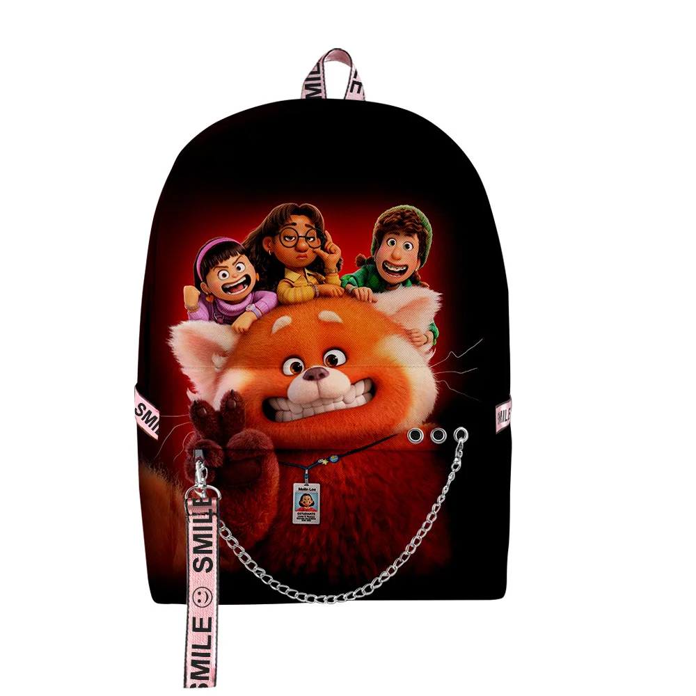 

Harajuku Novelty Cool School Bags Unisex Turning Red Travel Bags 3D Print Oxford Waterproof Notebook Shoulder Backpacks