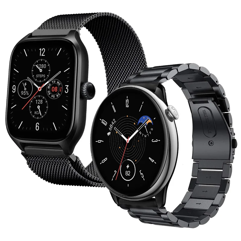 

Bracelet For Xiaomi Huami Amazfit GTS 4 Mini Strap Milan Stainless Steel Watchband Xiaomi Huami Amazfit GTR 4/3/2 Bracelet
