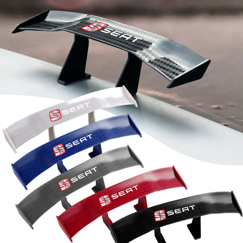 

Car Styling Car Mini Spoiler Carbon Fiber Tail Wing Decoration For Seat Leon FR Altea Ibiza Toledo Cordoba Alhambra Arona Ateca