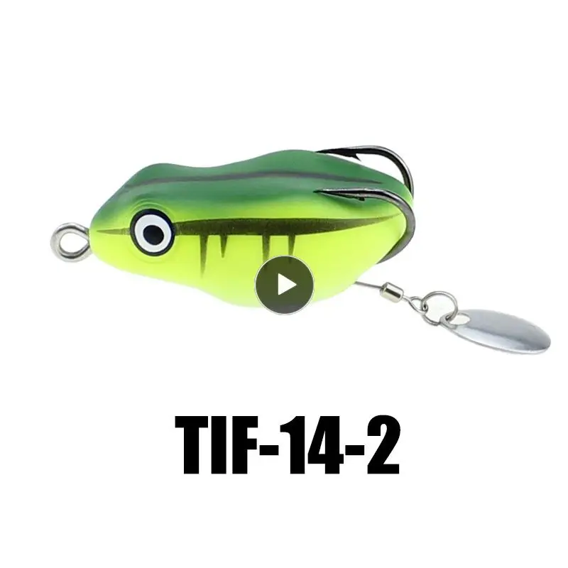 

Simulation 3d Eye Design Soft Bait Variety Of Styles Artificial Bait Strong Double Hook Fake Bait Silicone Frog Body