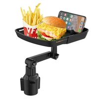 multifunctional 360%c2%b0 rotating car tray mobile phone holder beverage coffee small table food rack water cup seat phone bracket