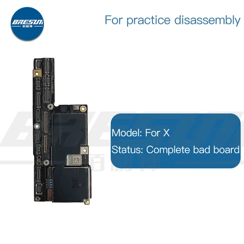 Поврежденная плата с NAND для iPhone X XR XS 11 12 Pro Max 13, руководство по практике, плохая материнская плата, разборка, тренировочный поезд