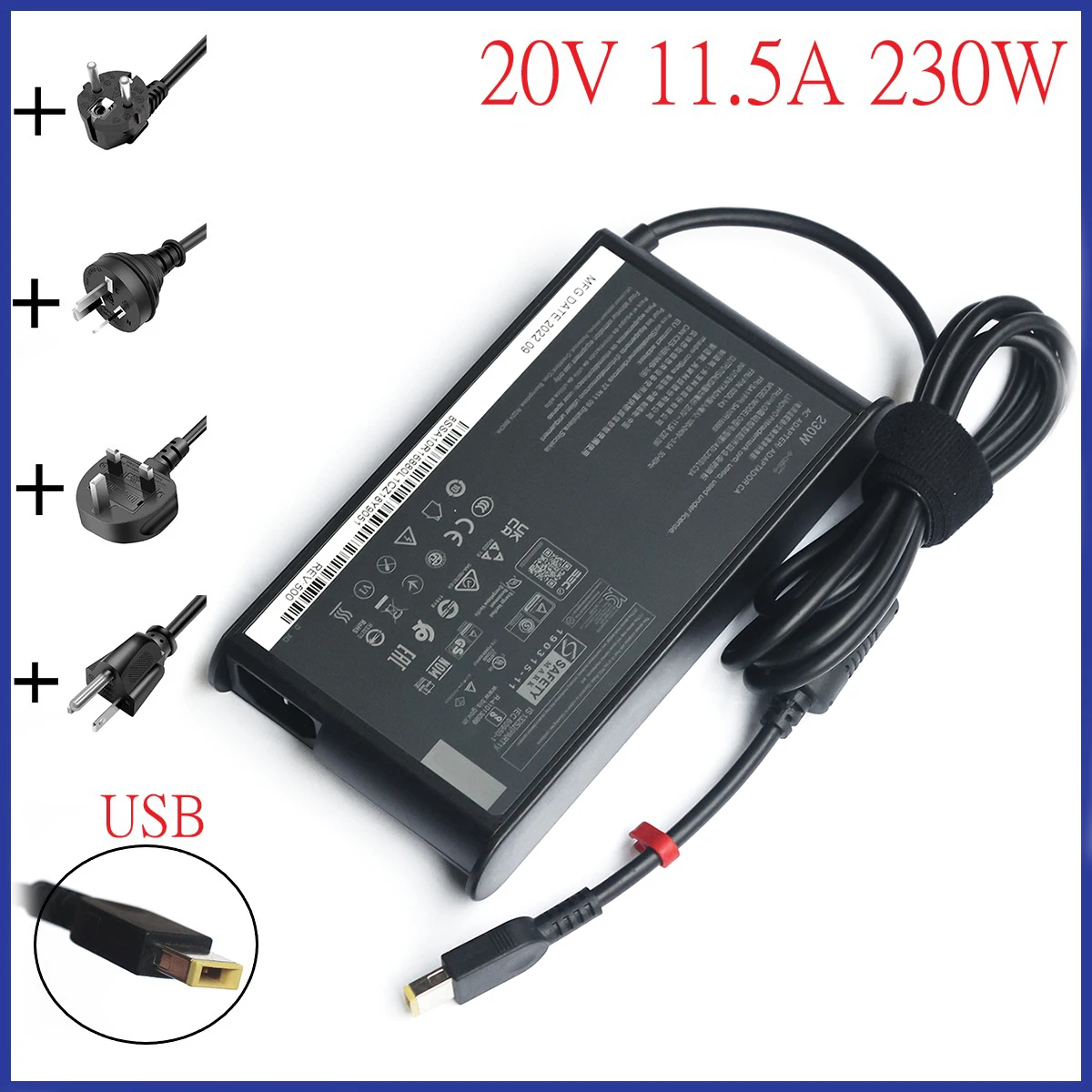Адаптер переменного тока ADL230SCC3A 230W 20V 11.5A для Lenovo 5IMH05H 81Y6 THINKPAD T540P W540 P71 Y7000P Y900 P72 P73 Y910