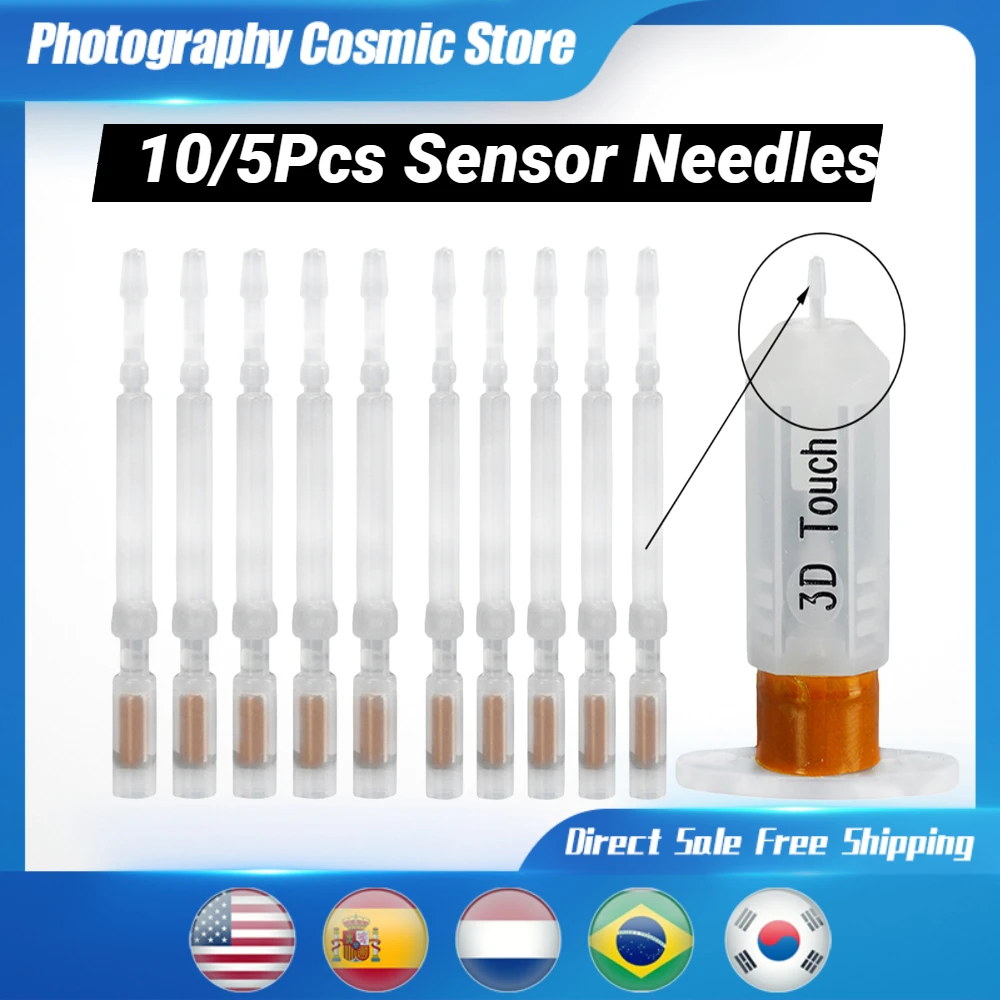 

10/5pcs 3D Touch Sensor Replacement Plastic Needles MKS Automatic Leveling Sensor Injection Needle 3D Printer Parts（Probe only）